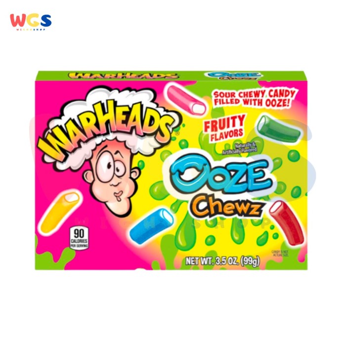 Warheads Sour Chewy Candy Filled with Ooze Fruity Flavor 3.5oz 99g