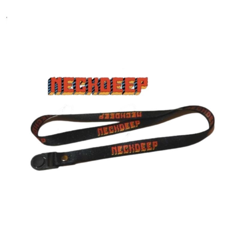 

Lanyard NECKDEEP gantungan kunci BAND MUSIK ROCK / tali lanyard gantungan leher id card name tag kartu nama / pods