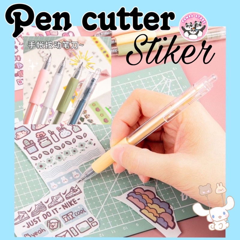 

Pen Cutter stiker pulpen pisau pencil ukir aesthetic