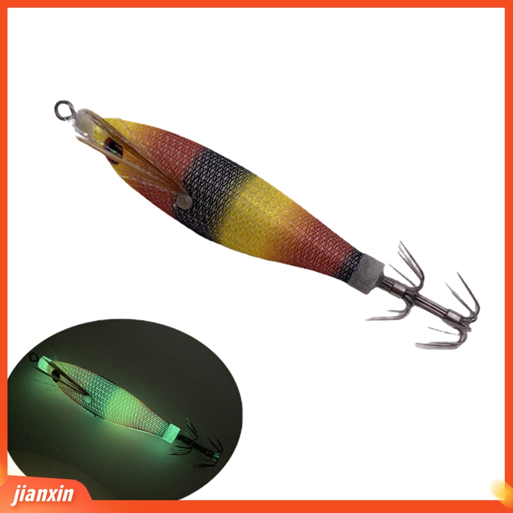 (In Stock) 8cm /6g Umpan Udang Bercahaya Cumi Tajam Kait Simulasi 3D Fisheye Jigging Memancing Luar Laut Memancing Buatan Keras Lure Umpan Fishing Tackle