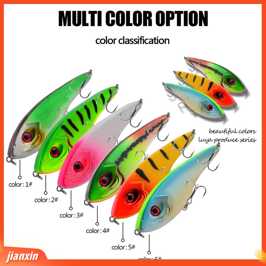 (In Stock) 145mm /54g Lure Bait 2kait Tiga Vibrant Ring Manik Tenggelam Vib Tajam Barb Anti-Oksidan 3D Fisheyes Umpan Buatan Untuk Outdoor