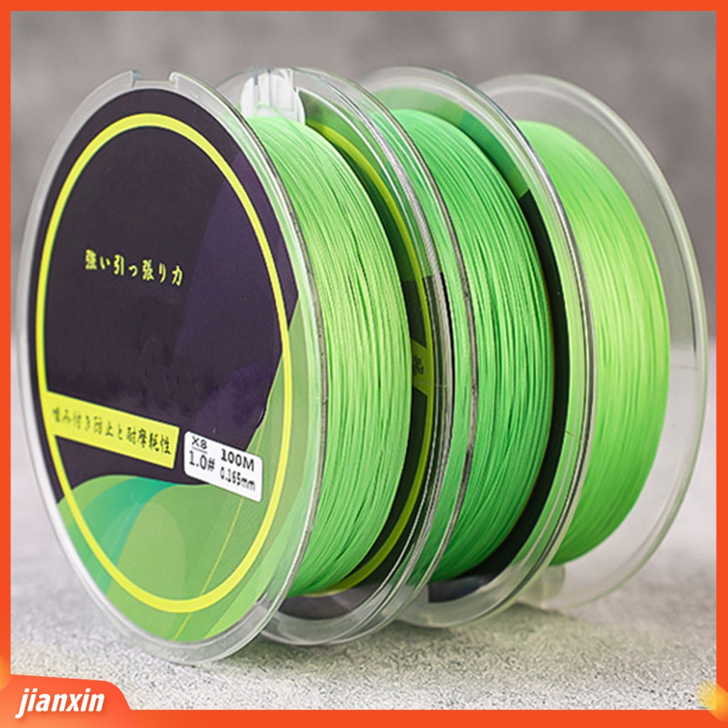 (In Stock) 1rol 100m Angling Line Halus Density Daya Tarik Kuat Cepat Masuk Air Memancing8 Braided Super Strong Lure Line Fishing Gear
