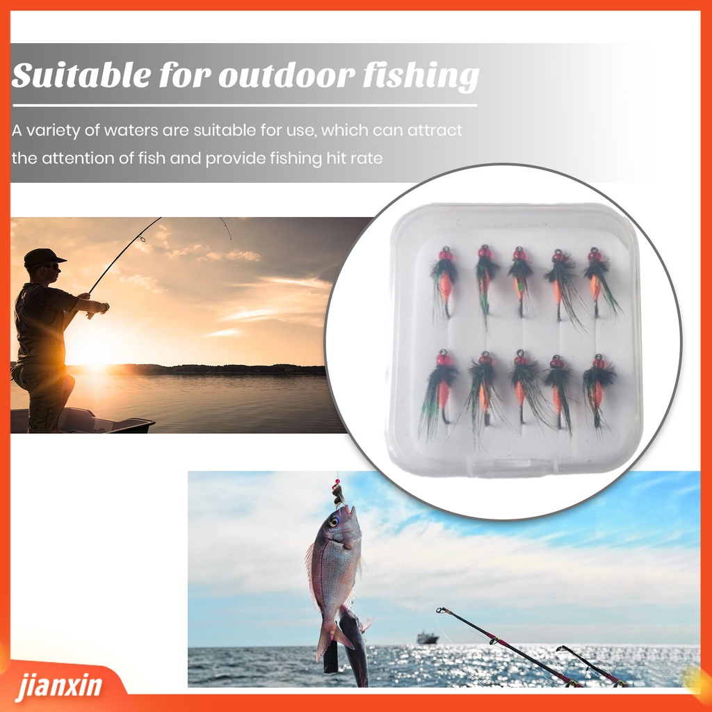 (In Stock) 1set Umpan Lalat Palsu Simulasi Serangga Beracun Tajam Kait ABS Plastik Profesional Memancing Reusable Bass Fishing Lure Umpan Lalat Buatan Umpan Pancing Tackle