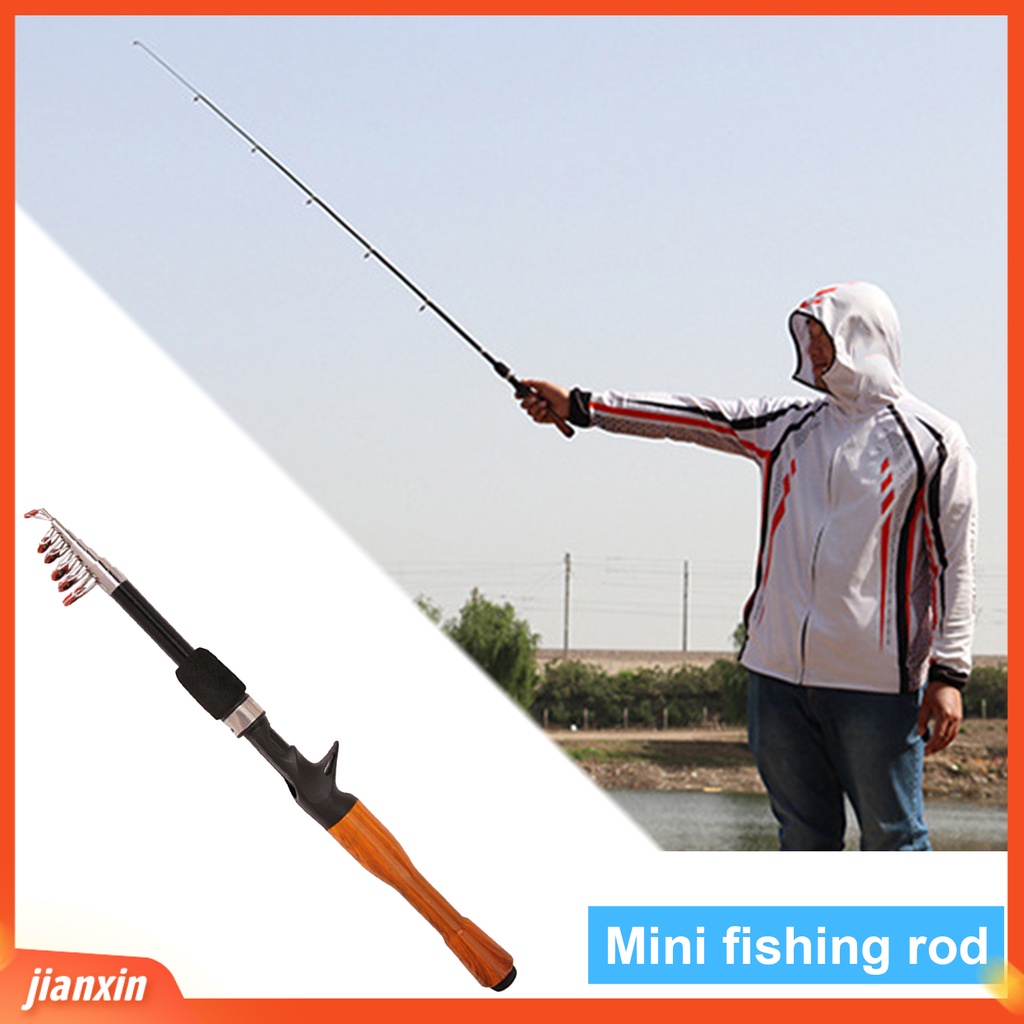 (In Stock) Joran Pancing Cap Tongkat Tebal Heavy Duty Portable Travel Fishing Pole Kit Untuk Outdoor