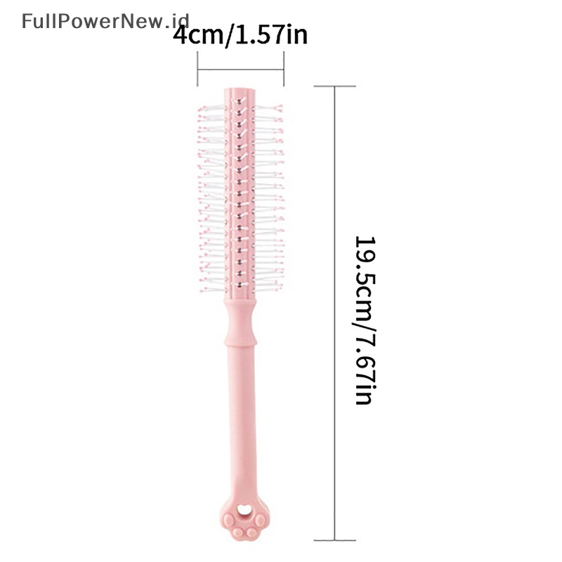 Power 1PC Roll Brush Sisir Rambut Bulat Wavy Curly Styling Care Curling Alat Salon ID