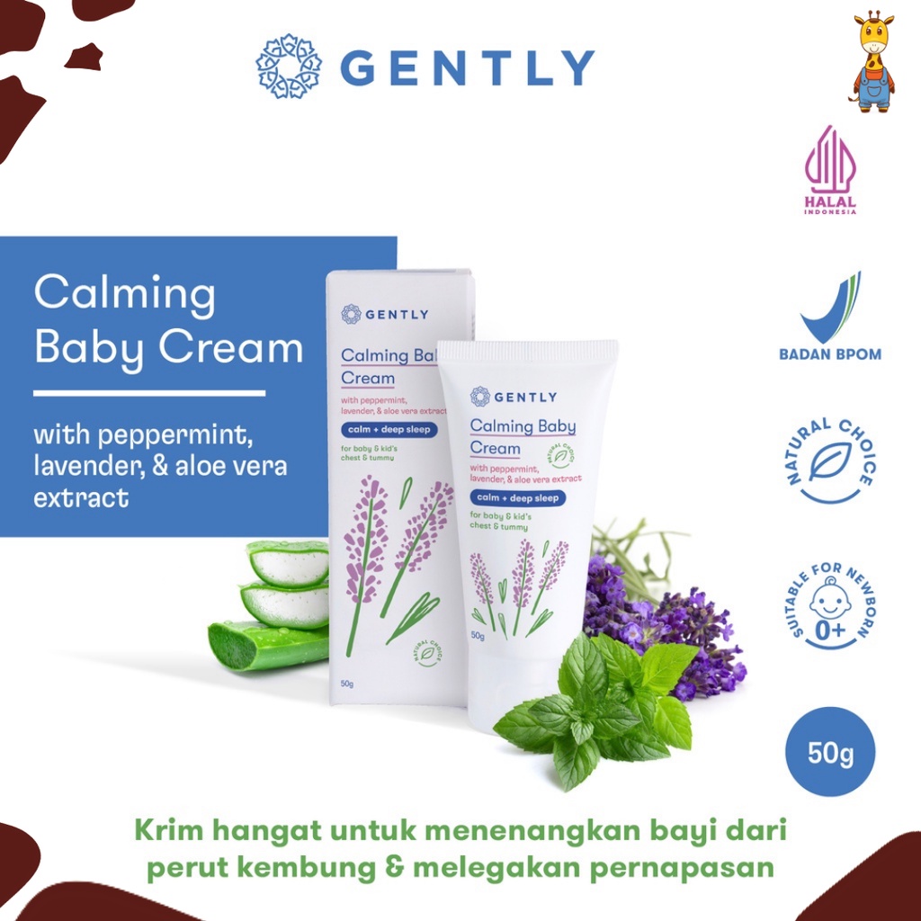 Gently Calming Baby Cream 50g - Krim Penghangat dan Pereda Kolik Bayi