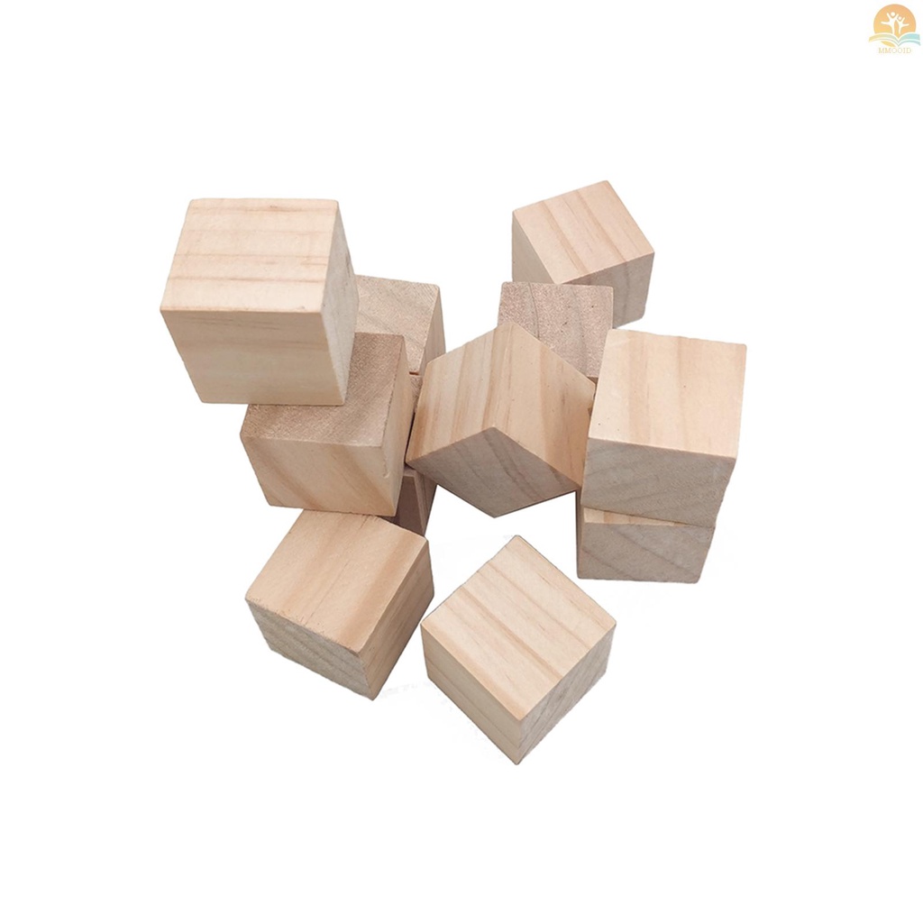 In Stock 50PCS Unfinished Wood Pieces Bentuk Persegi Panjang Potongan Kayu Dengan Lubang Dan Untuk DIY Hadiah Tag Pernikahan Pesta Dekorasi Gantung Label Kerajinan Dekorasi Proyek Lukisan Patri
