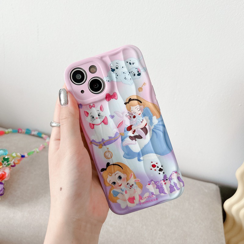 Lovely Bunny Princess Soft Silicon Case HP iP iPhone 14 + Plus 12 13 Pro Max 11 IMD Girl Woman Casing Apple