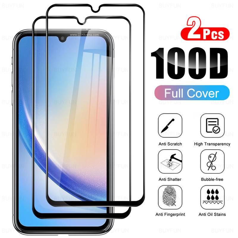 2pcs Tempered Screen Glass Untuk Samsung Galaxy Note10 S10 Lite Note20 S10e Film Untuk Samsung Galaxy S23 S22 S21 Plus S21 S20 FE Quantum 2film