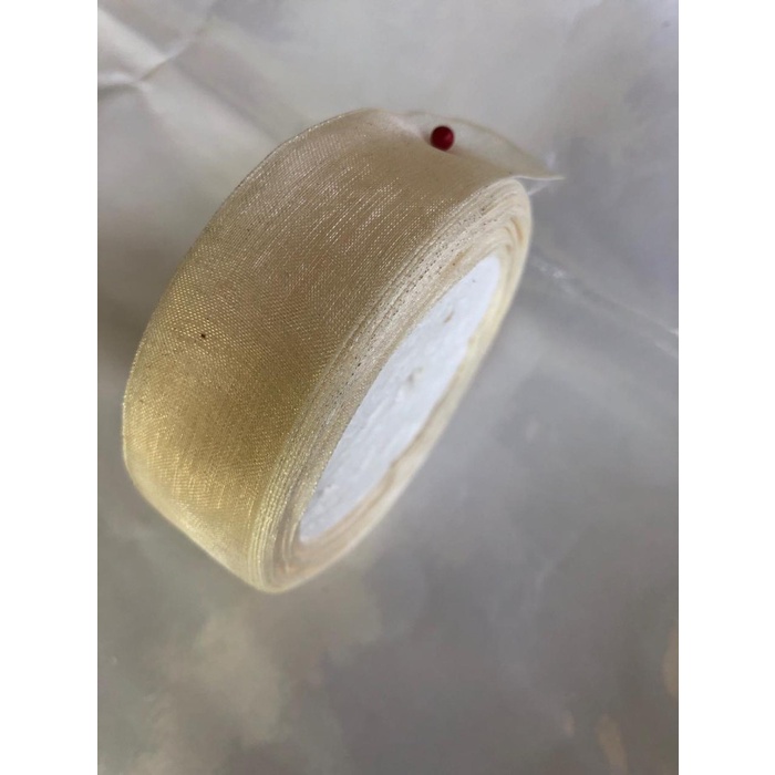 

Hiasan Pita Rol Cream Transparan