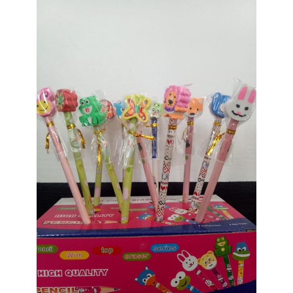 

Pensil Lucu Bonus Penghapus karakter murah