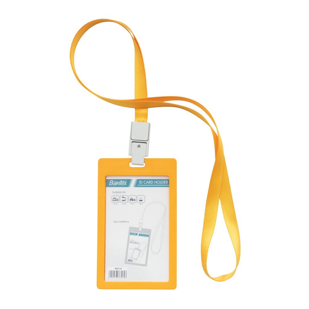 

[Artomas] Bantex ID Card Holder Larnyard 54x90mm Portarit Mango 8865 64