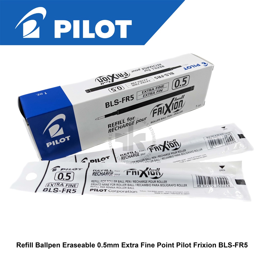 

Pilot Frixion Ball Refill Ballpen Hapus 0.5mm Extra Fine Point BLS-FR5