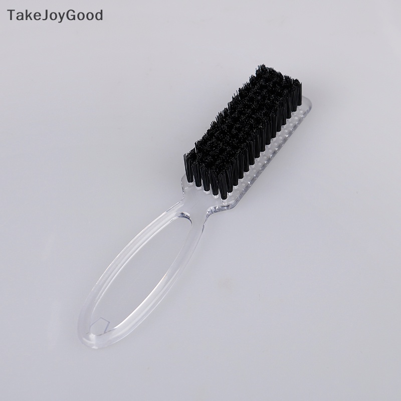 Takejoygood Sikat Pembersih Rambut Gagang Plastik Hairdressing Lembut Barber Neck Hair Comb Tools QWP