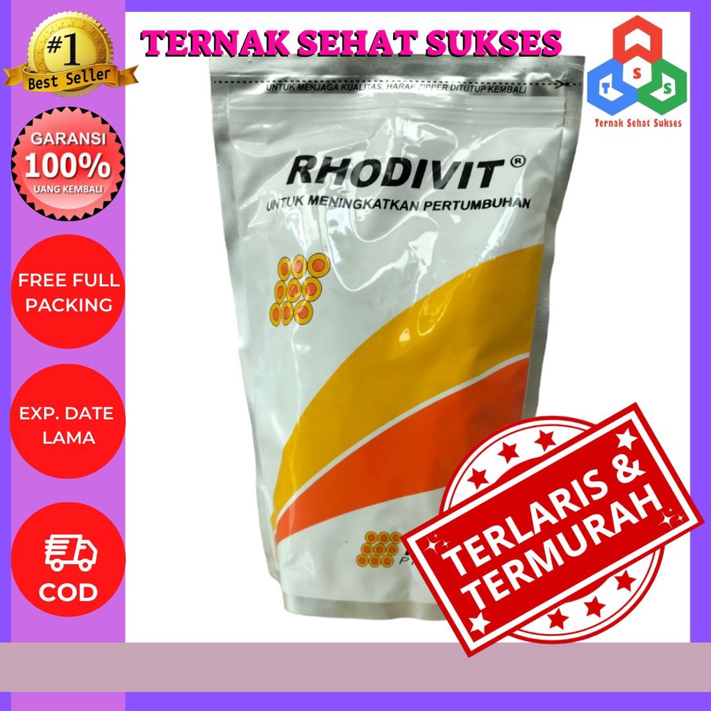 RHODIVIT 1 Kg Vitamin Ayam - Meningkatkan Pertumbuhan Dan Produktivitas Ternak TSS