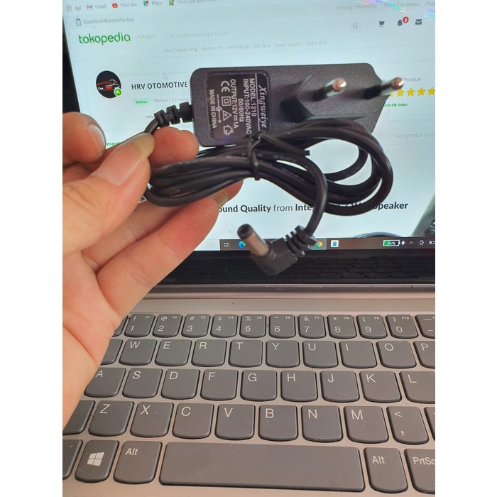 adaptor AC to DC  12v 1a