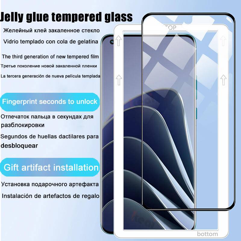 3pcs Full Lem Penutup Melengkung Tempered Glass Film Untuk OnePlus 11R 11 10 9 8 7 7t Ace 2 Pro 5G McLaren UW Film Pelindung Layar Ponsel