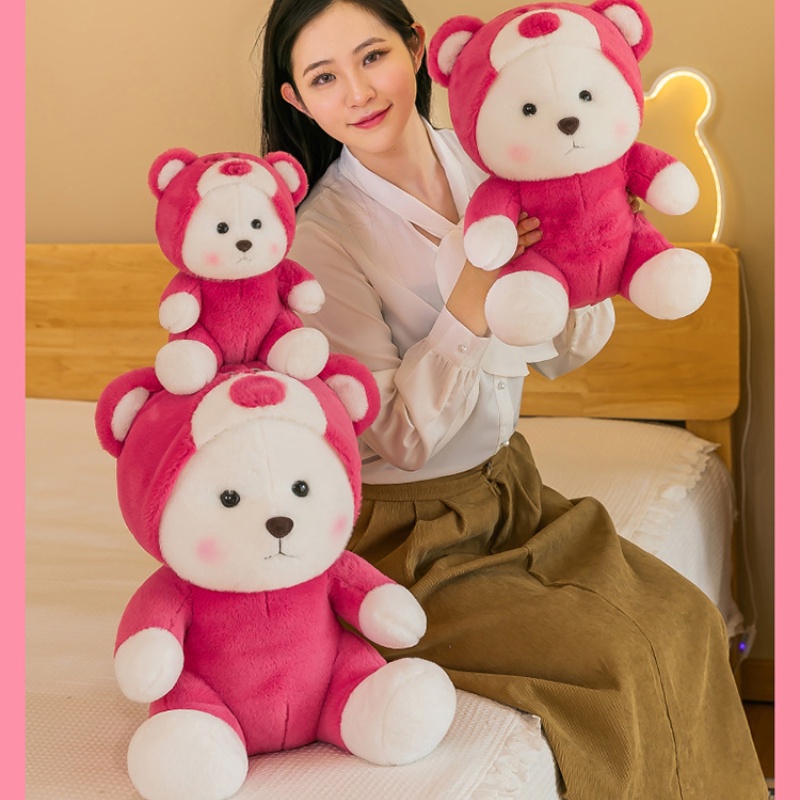 Bantal Boneka Beruang Lina Silang Boneka Plush Doll Boneka Mainan