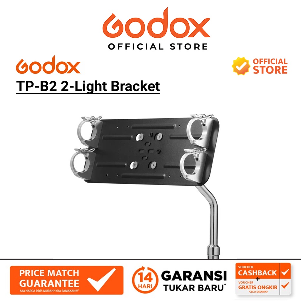 Godox TP-B2 2-Light Bracket for Pixel Series LED Tube Lights