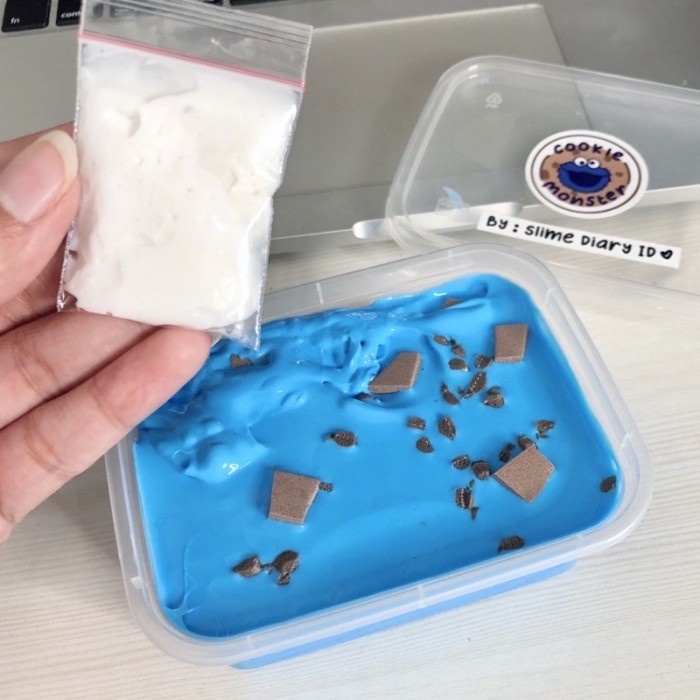 COOKIE MONSTER SLIME BY SLIMEDIARYID / slime diary id slimediary murah