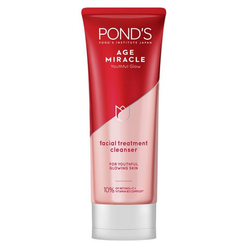 Buy Pond's Age Miracle Anti Aging +Glowing Serum 30ml Free Facial Treatment Cleanser 100g