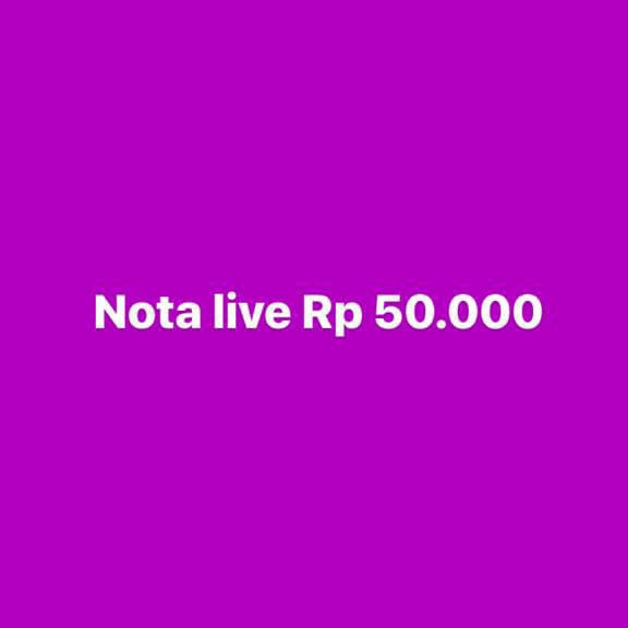 

✨BISA COD✨ -Nota live Rp 50.000