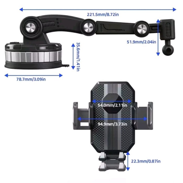 Holder Hp Mobil 4 in 1 NC61 Motorcycle Bicycle Phone Holder 360 / Waterproof Phone Holder