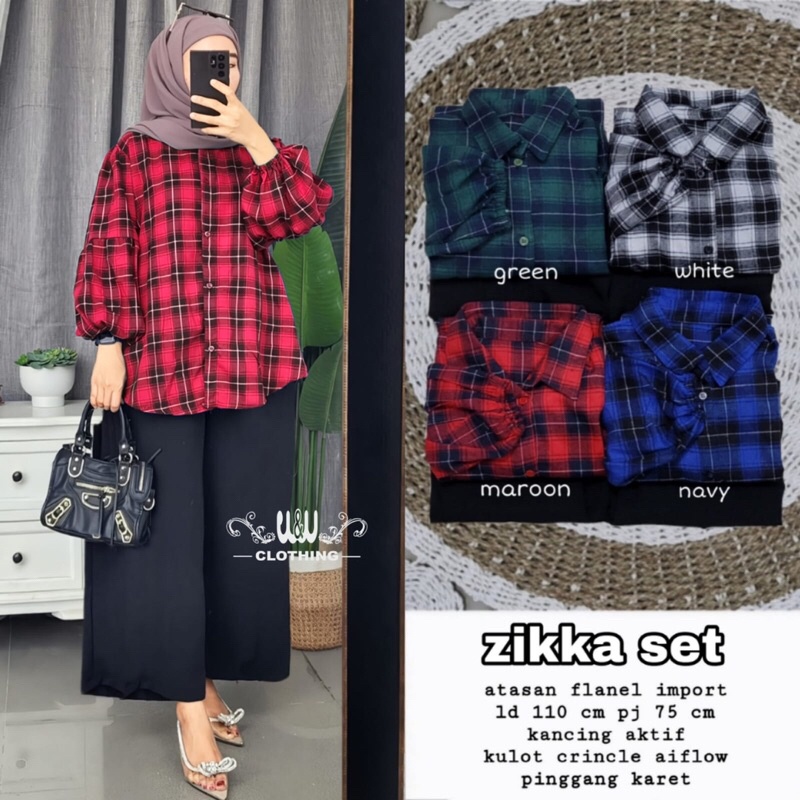 ZIKKA SET ORI W&amp;W | Flanel Import