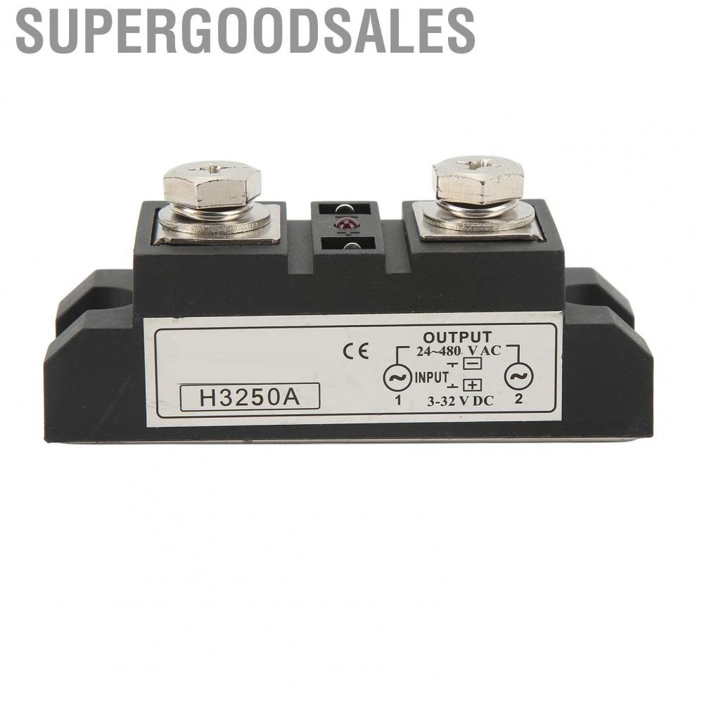 Supergoodsales Solid State Relay DC To AC  SSR Strong Overcurrent Interference Resistant 250A Safe with  Indicator for Electric Heating