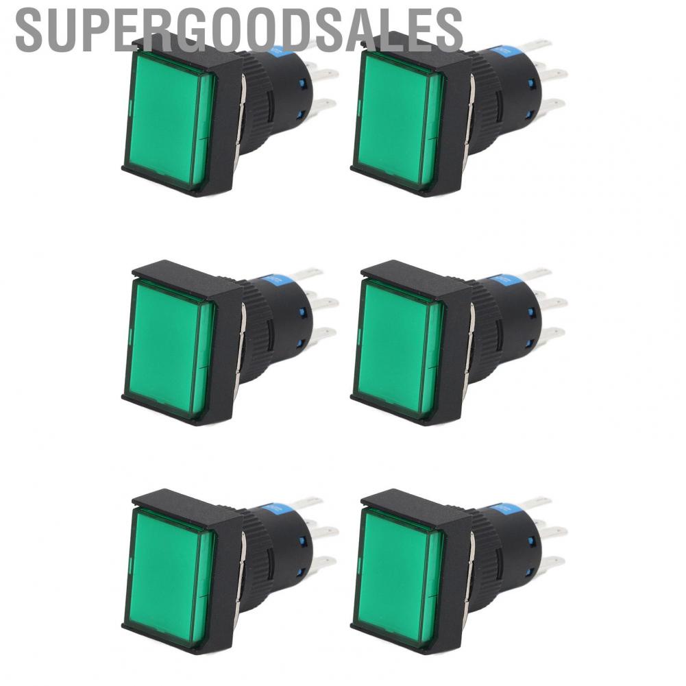 Supergoodsales Pushing Switches  ABS Wide Application Push Button Switch with Light for Equipment