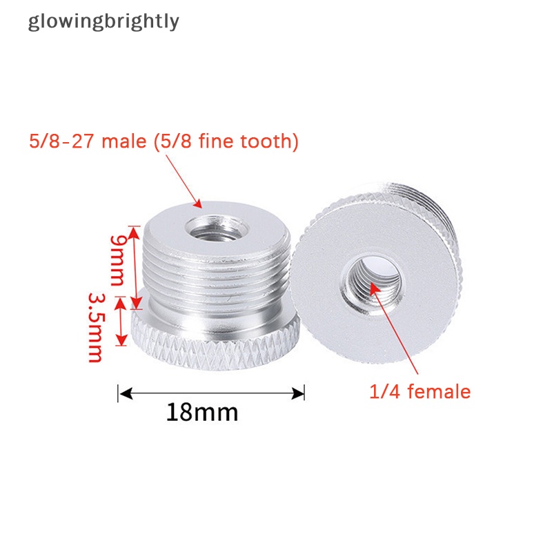 [glowingbrightly] Sekrup Konversi Stand Mikrofon Adapter Screw Mount Ulir1 /4&quot; Ke5 /8&quot; TFX