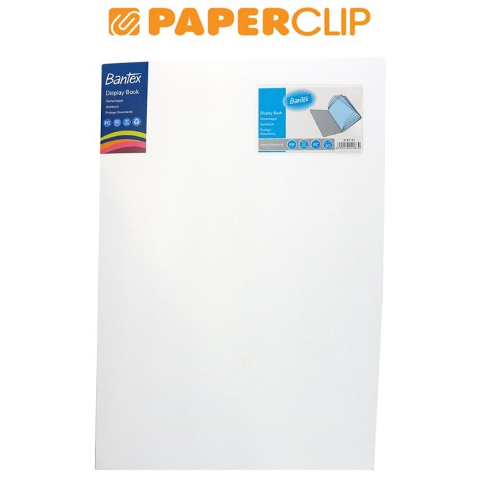 

[DD] DISPLAY BOOKS / CLEAR HOLDER BANTEX 3187 F4/60 07 WHITE