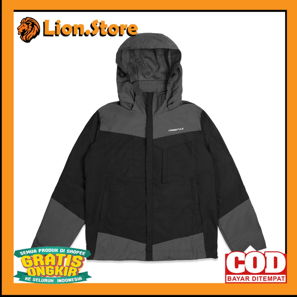 PARASUT JAKET OUTFIT KEREN TRENDY /Freestyle Jaket Pria Tebal Waterproof Jaket Gunung Pria Outdoor J