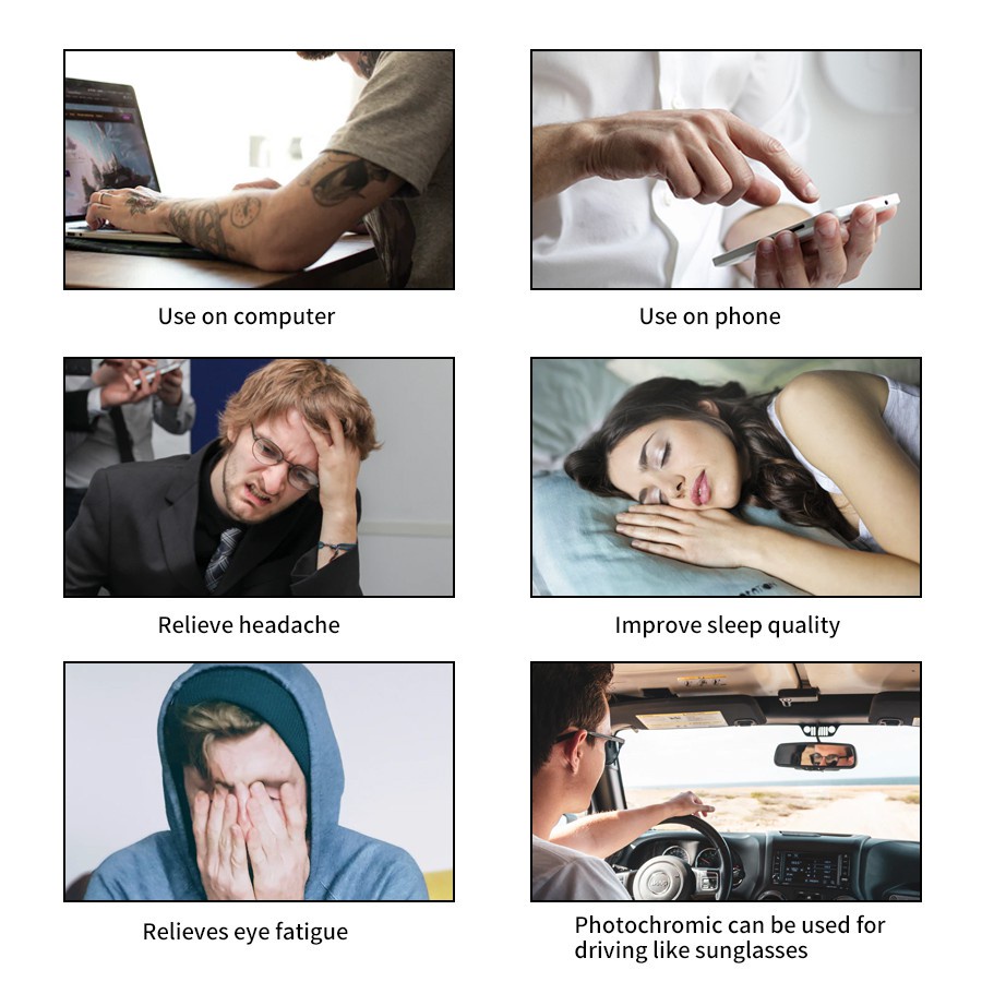 Viendo Frame Kacamata Minus Photocromic Anti Radiasi Blueray Wanita Pria Cowok Potocromic Fotocromi Bluecromic UV400 Komputer Hp Kaca Mata Optik Fashion Korea -1/-1.5/-2/-2.5/-3/-3.5/-4/-4.5/-5/-5.5/-6-8