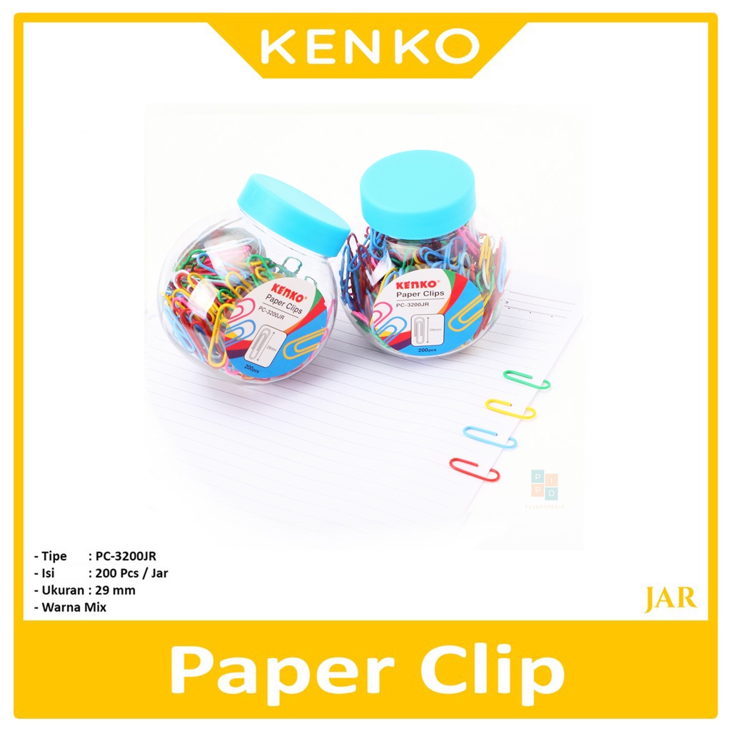 

KENKO - Paper Clip PC-3200JR - Warna Warni - Jar