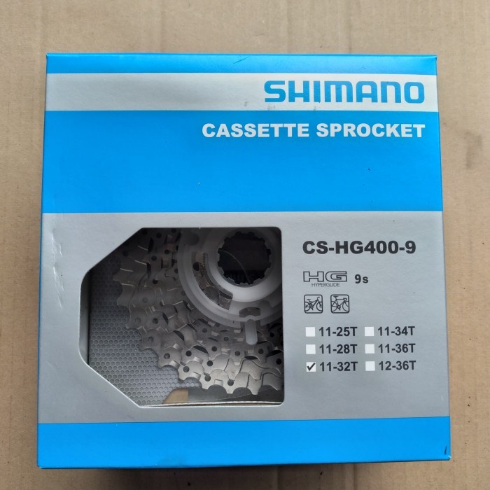 Sprocket Sproket Shimano 9 Speed 11-32T ALIVIO HG400 11-32 Cassette