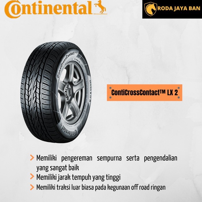 Ban Continental CCLX2 265/60 18 Ban Mobil Pajero, Fortuner R18
