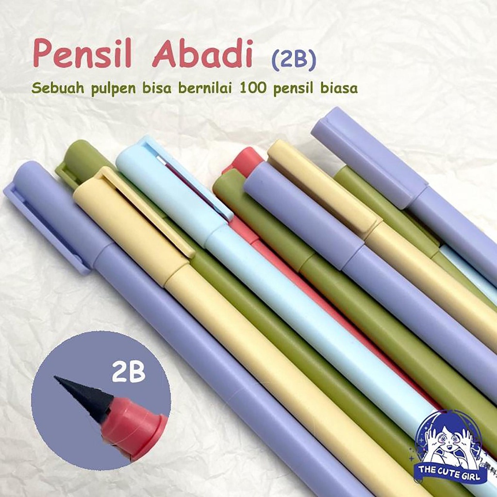 

Pensil tanpa batas - 2B - tidak perlu diasah lagi untuk sketsa lukis art - Stazionario