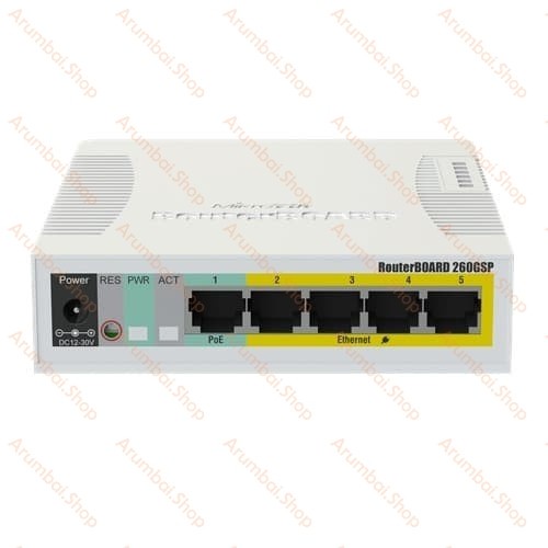 Mikrotik RB260GSP Switch Gigabit 5 port RB 260GSP - White