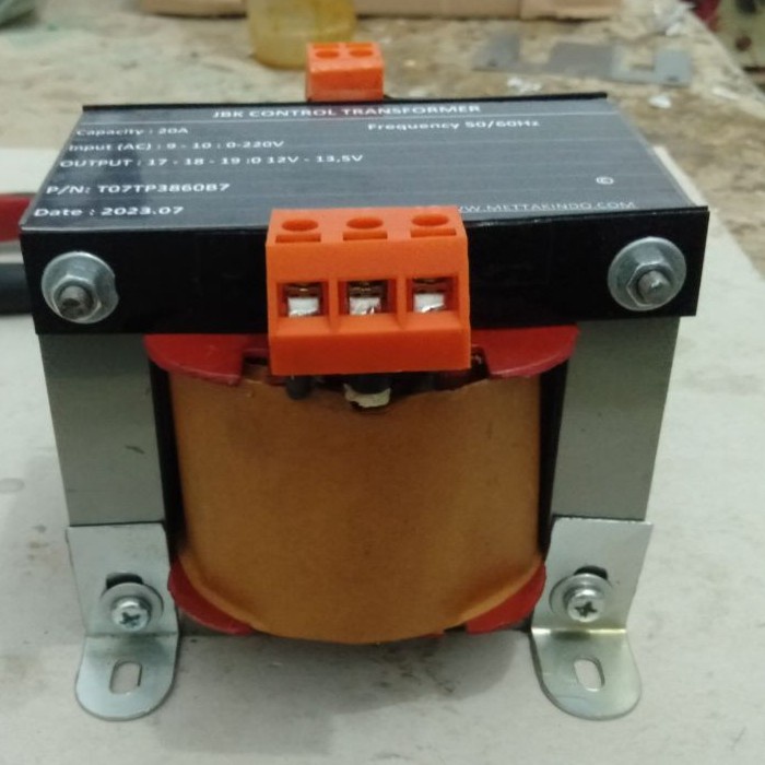 Perangkat Trafo 20A 20 Amper 12V 13.5V ( 0 atau Ct ) Murni Charger Aki  Engkel Tyas Elektro