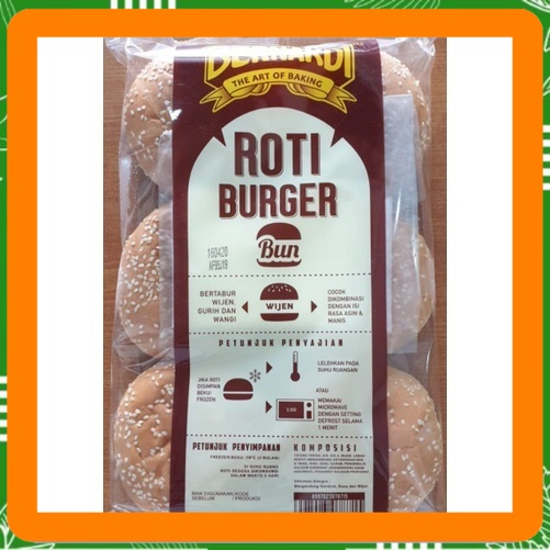 

Bernardi roti burger mini wijen 20 pis pcs Best Seller