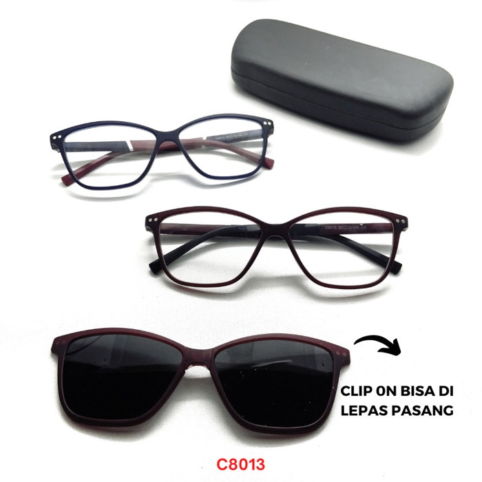 Frame Kacamata Clip ON ORIGINAL 8013 Size 55