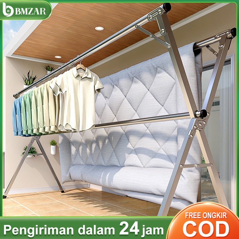 GT53DL Jemuran/Jemuran Baju Lipat 240cm/Jemuran Baju/Jemuran Baju Portable Stainles Gantungan Baju/J