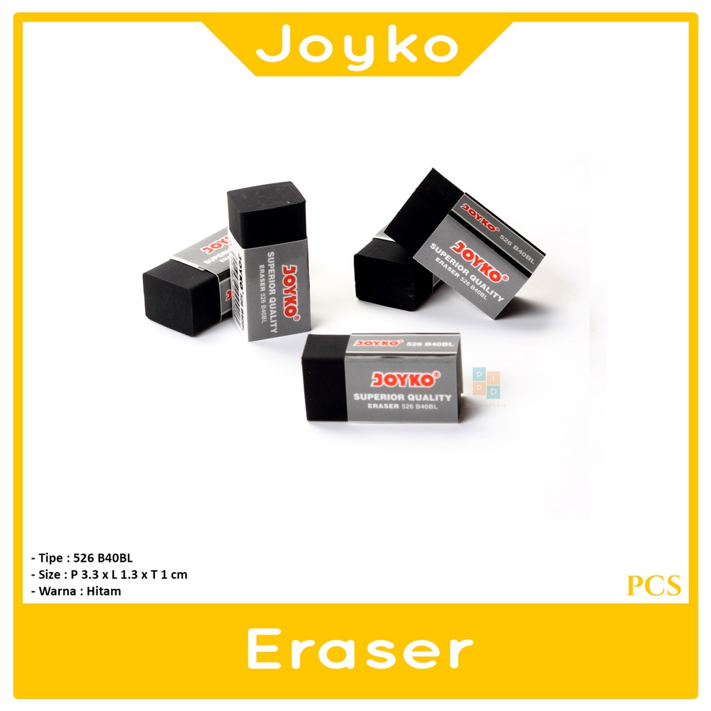 

JOYKO - Penghapus kecil 526 Putih - Hitam - Pcs