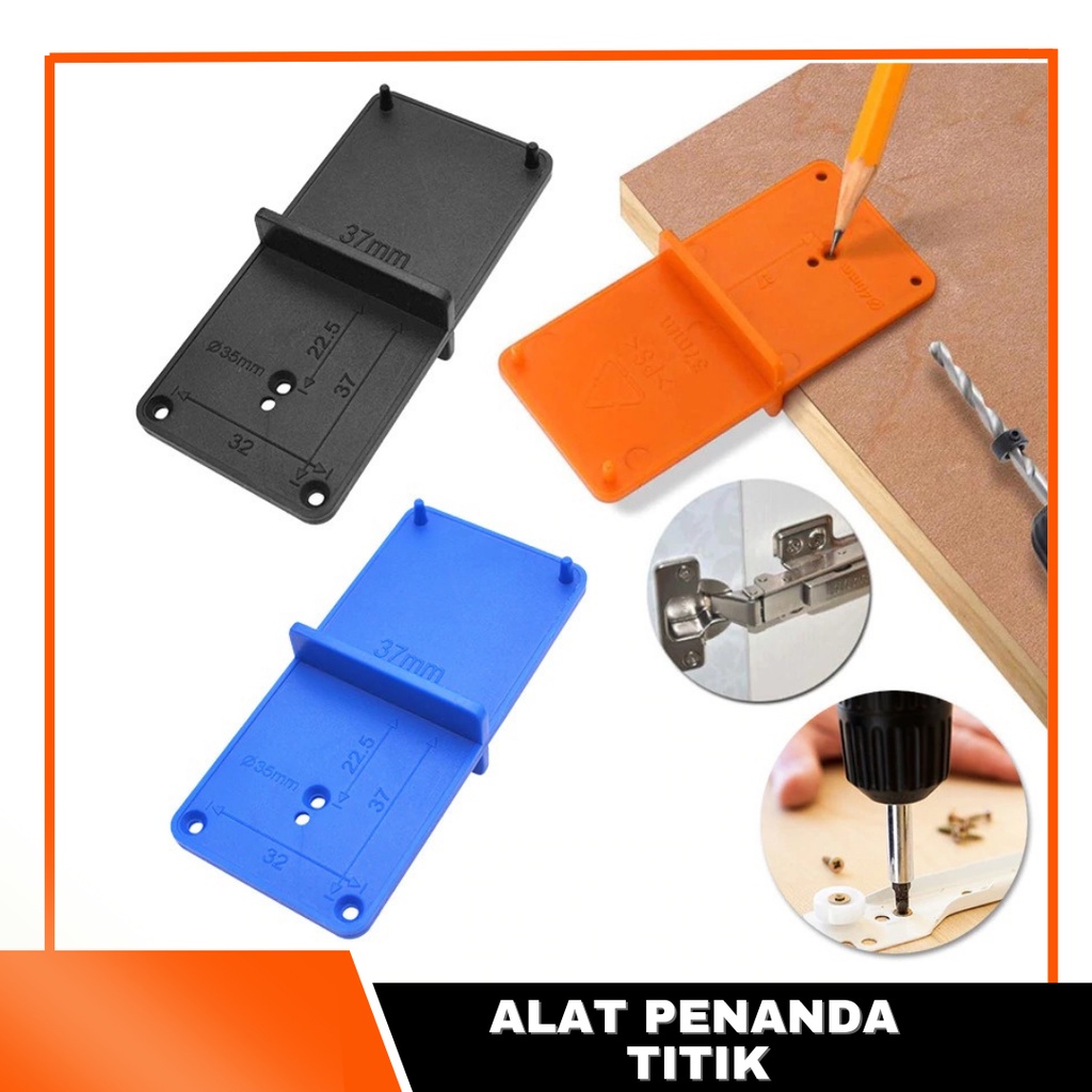 Hinge Hole Drill Jig Hinge Jig Bor Engsel Sendok Alat Panduan Titik Penitik Lubang Pelubang Bor Engs