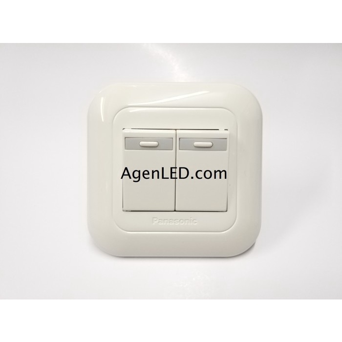 *COD* Saklar seri / saklar double wide series putih Panasonic