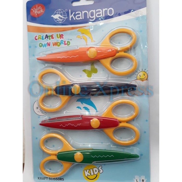 

Gunting Kecil Kertas Anak 5 1/2 Inch / Gunting KR 53 Kangaro 1 SET