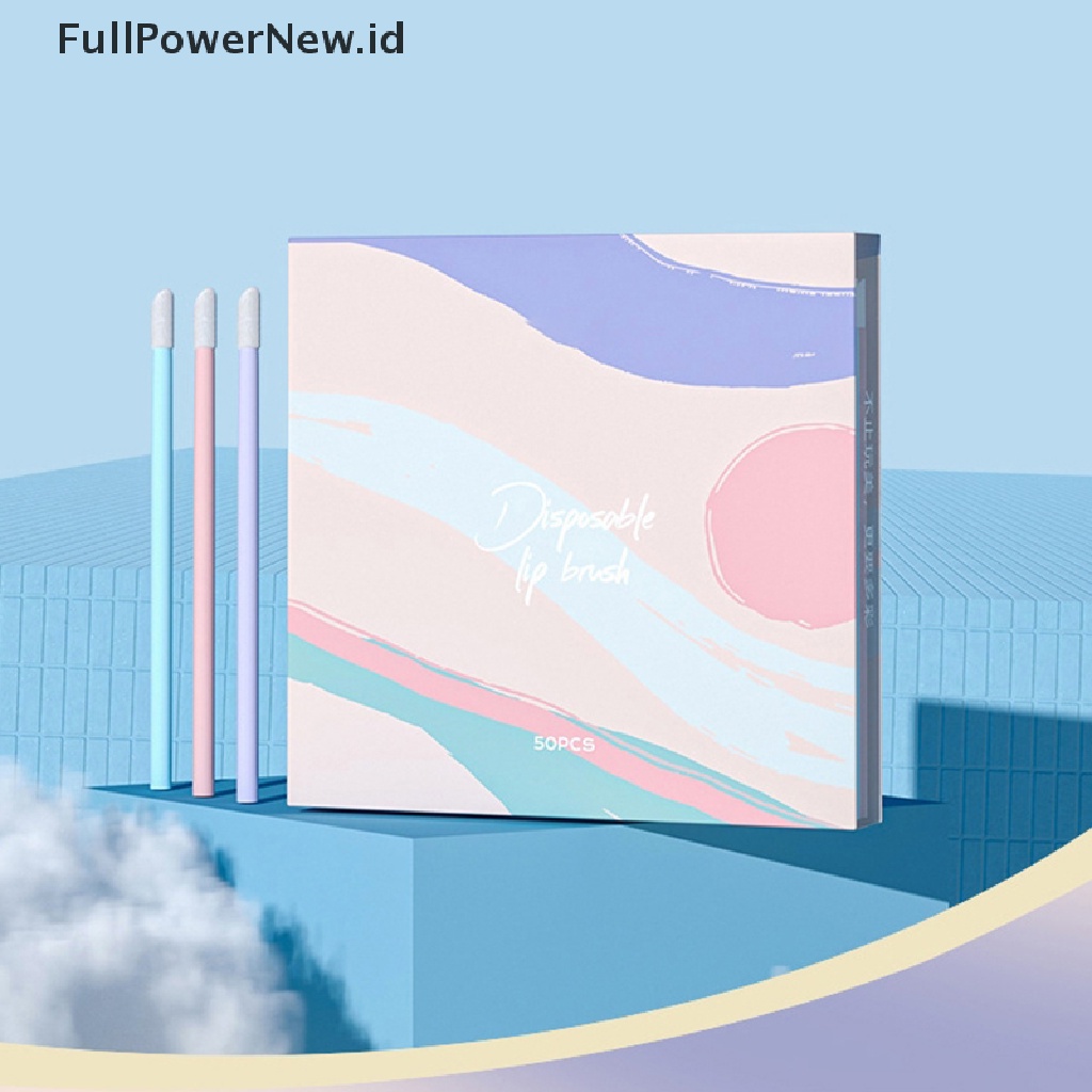 Power 50pcs Sikat Bibir Sekali Pakai Makeup Bulu Mata Brushes Lip Aplicator ID