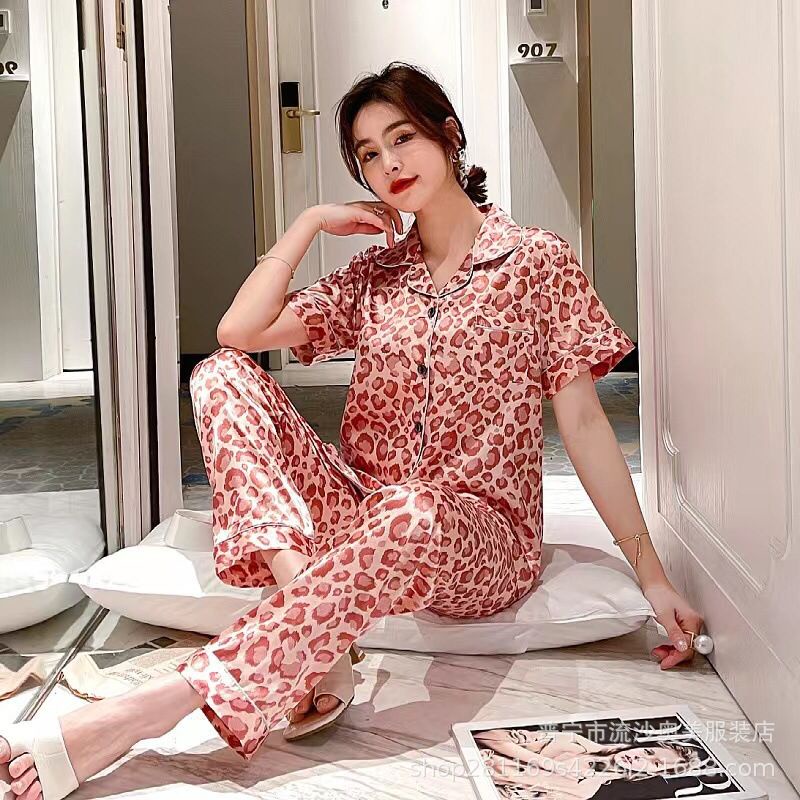 TOPGROSIR TG1674 Setelan Piyama Wanita Berkarakter Motif Kekinian Import Baju Tidur Lengan Pendek Celana Panjang