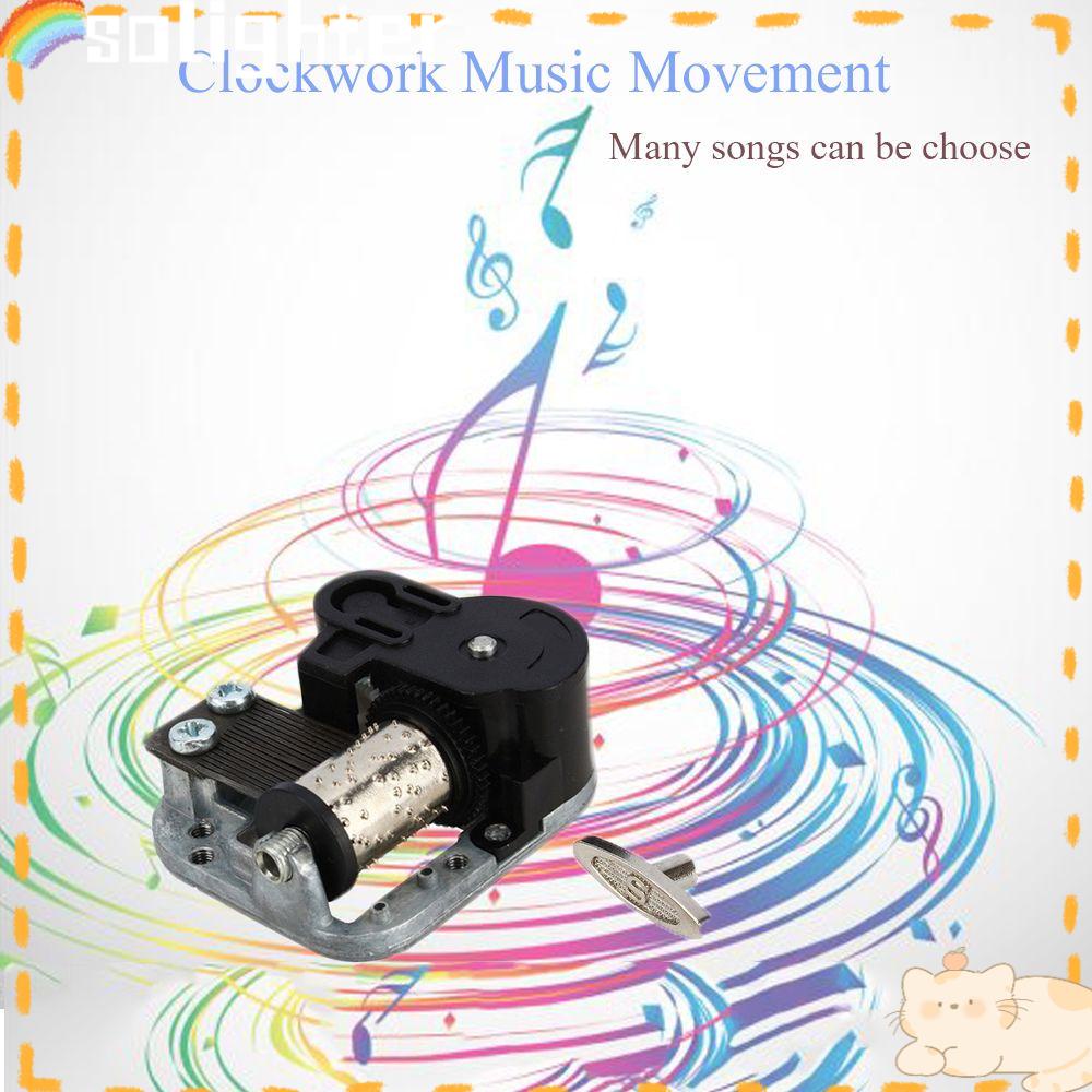 Solighter Clockwork Music Box Movement Kerajinan Anak Hadiah Xmas Ulang Tahun Romantis